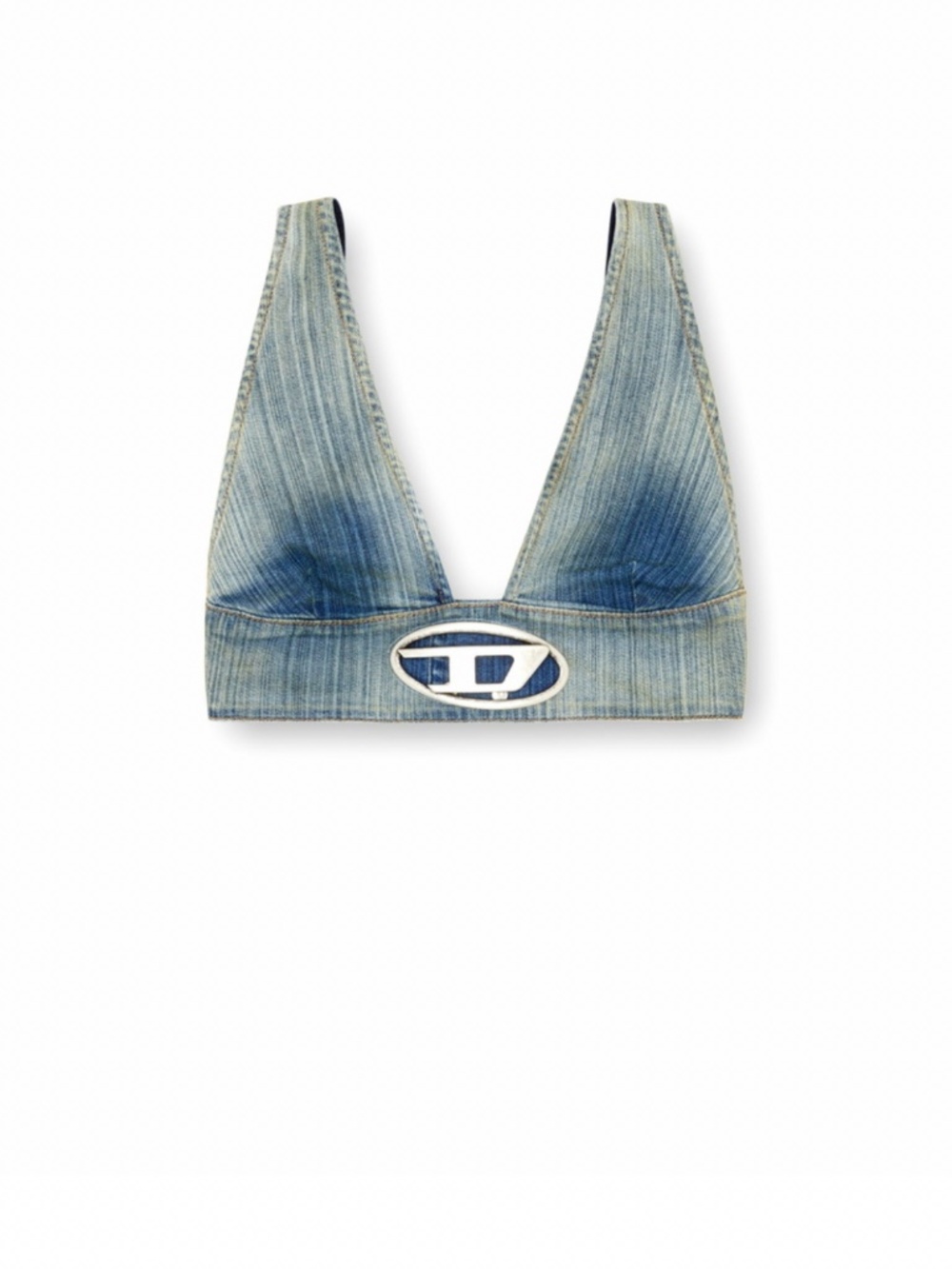 Diesel Bra top in streaky heritage denim Diesel 'Propol' Pant in Blue Denim - Picture 5 of 6